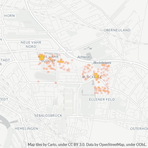 28327 Standortdichte-Heatmap