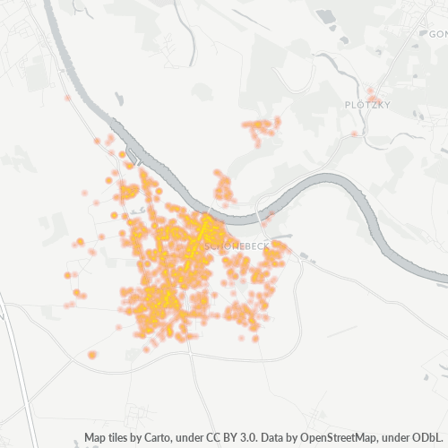 Heatmap für plz 39218