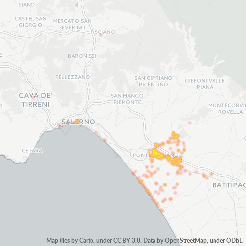 Mappa di calore per cap 84098