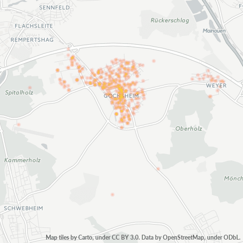 Heatmap für plz 97469