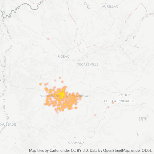12200 Mapa de densitat de negocis 12200 Mapa de densitat de negocis