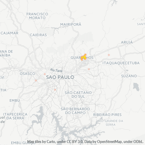 07113-000 Mapa de calor de densidad empresarial