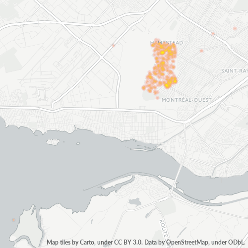 H4W Business Density Heatmap