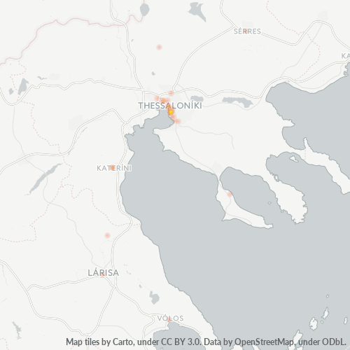 546 44 Χάρτης θερμότητας πυκνότητας επιχείρησης
