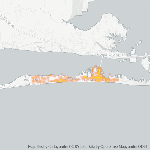 28512 Business Density Heatmap