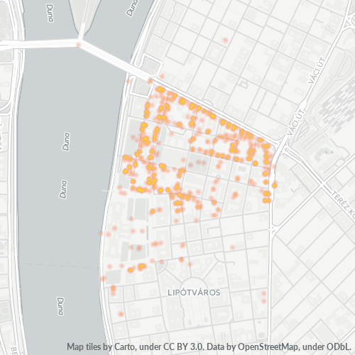 1055 Vállalati sűrűségi térkép
