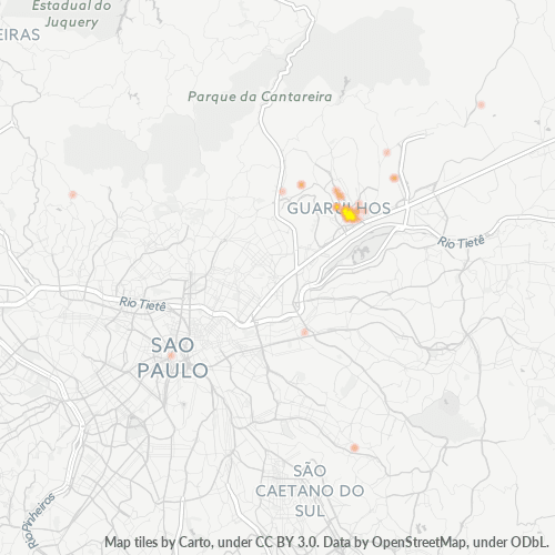 07110-000 Mapa de calor de densidad empresarial