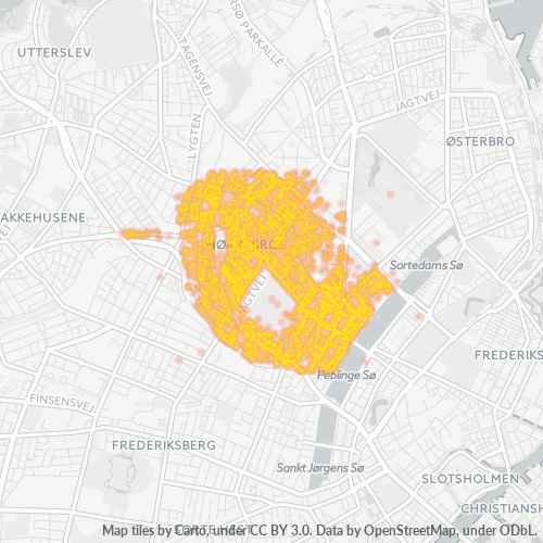 2200 Heatmap over forretningstæthed
