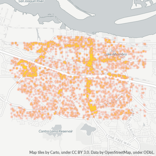 94509 Business Density Heatmap