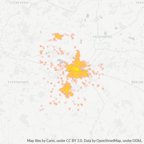 Heatmap für plz 48231