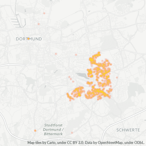 Heatmap für plz 44269