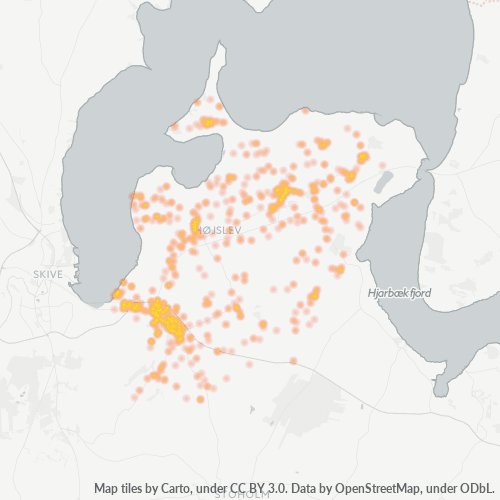 7840 Heatmap over forretningstæthed