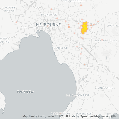 3131 Business Density Heatmap