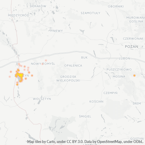64-360 Mapa intensywności działalności gospodarczej
