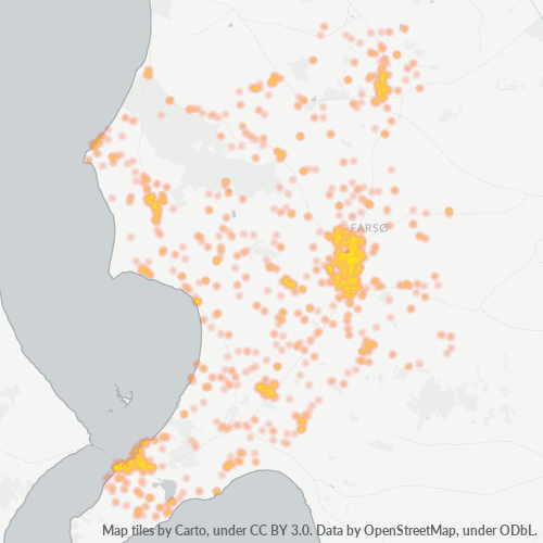9640 Heatmap over forretningstæthed
