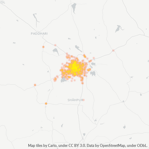 360005 Business Density Heatmap