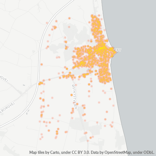 9300 Heatmap over forretningstæthed