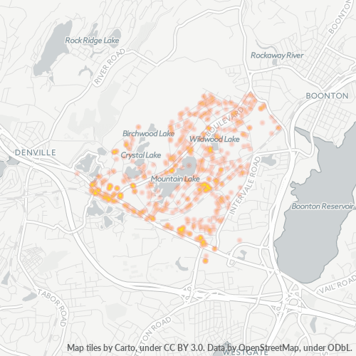 07046 Business Density Heatmap