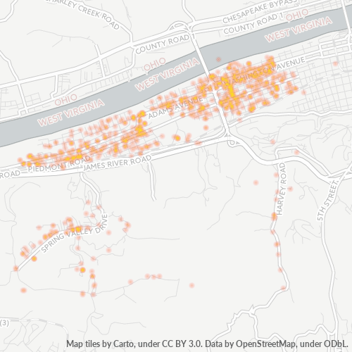 25704 Business Density Heatmap