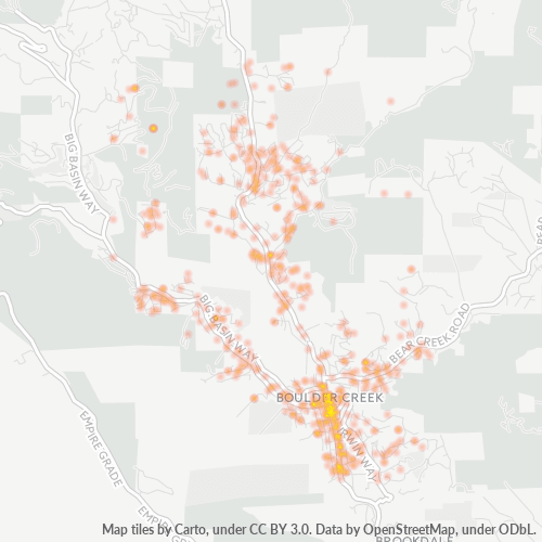95006 Business Density Heatmap