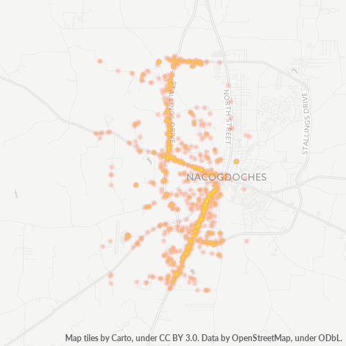 75964 Business Density Heatmap