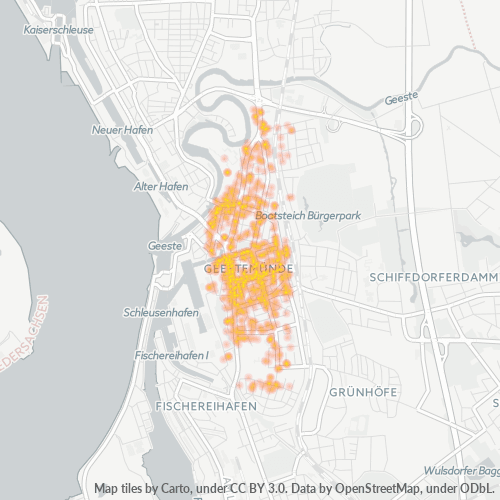 Heatmap für plz 27570