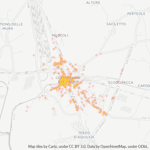 Mappa di calore per cap 33052