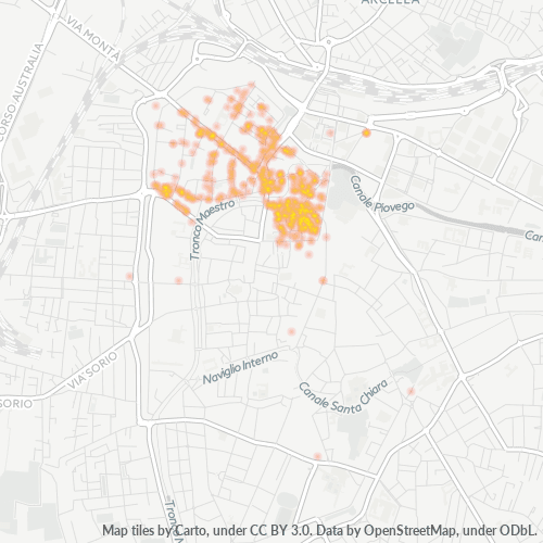 Mappa di calore per cap 35137