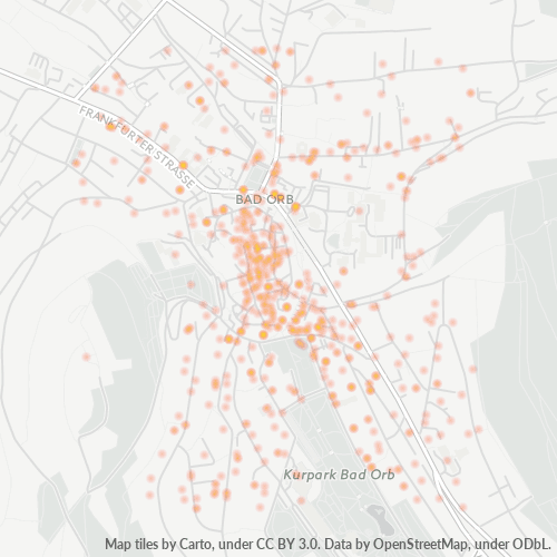 Heatmap für plz 63619