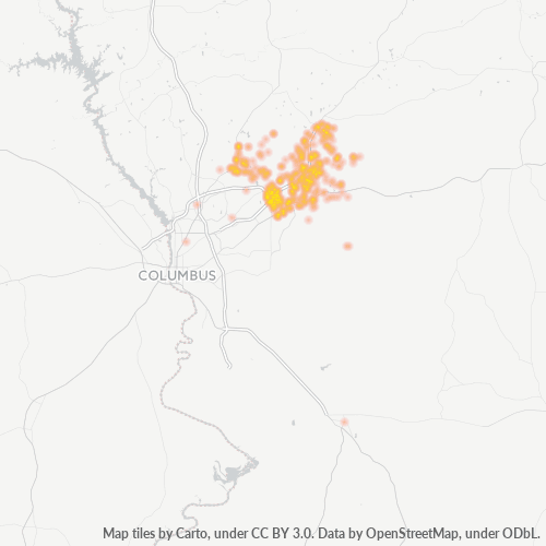 31820 Business Density Heatmap