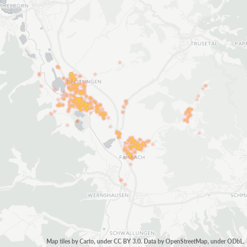 Heatmap für plz 98597