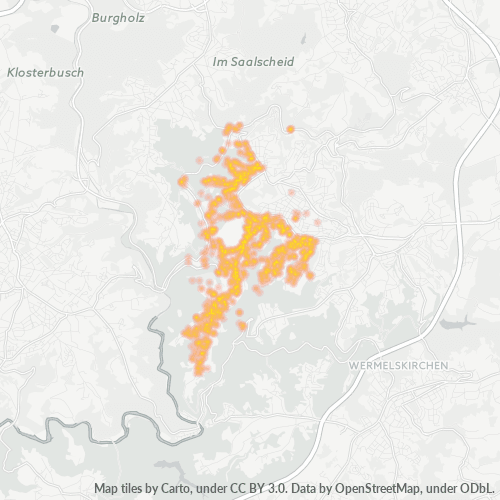 Heatmap für plz 42857