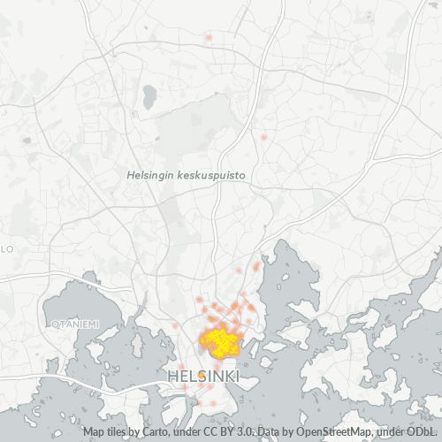 Lämpökartta postinumero 00530