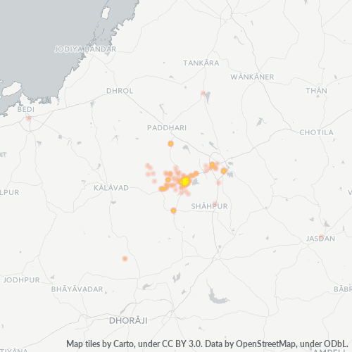 360021 Business Density Heatmap