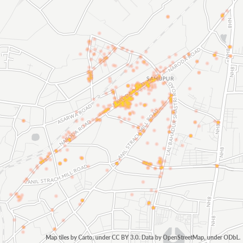 380025 Business Density Heatmap