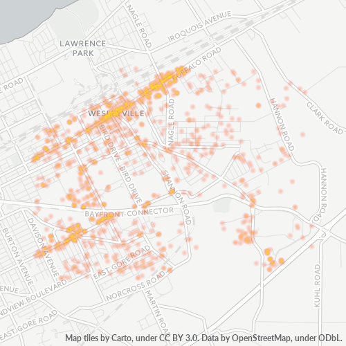 16510 Business Density Heatmap