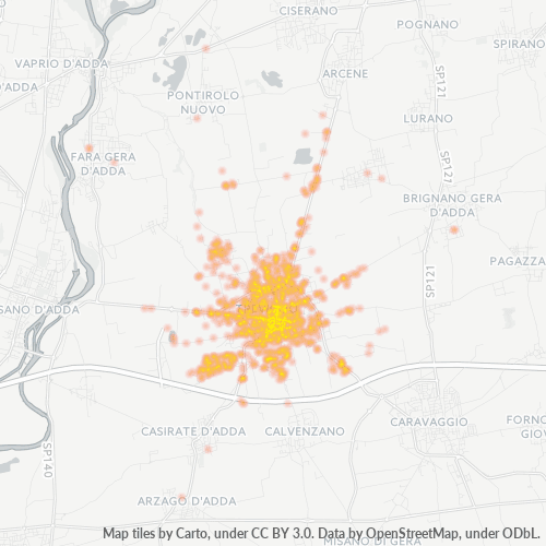 Mappa di calore per cap 24047