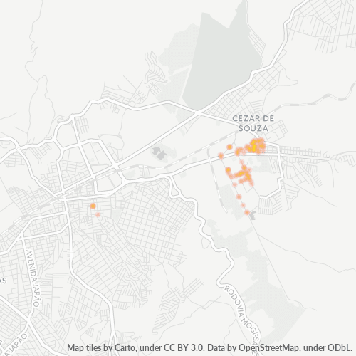 08820-000 Heatmap de Densidade da Empresa