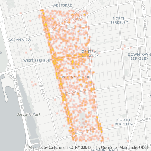 94702 Business Density Heatmap