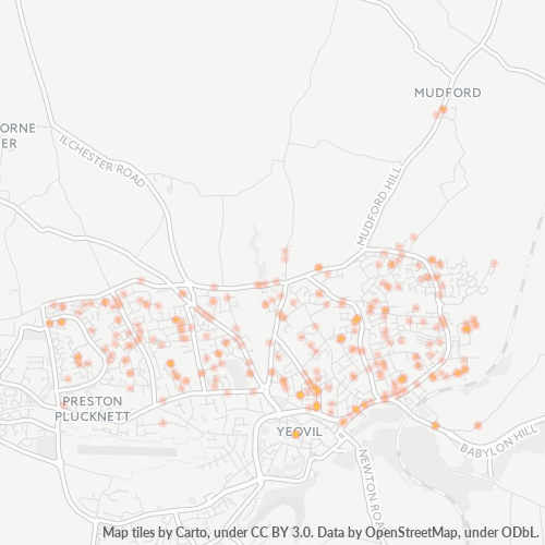 BA21 Business Density Heatmap