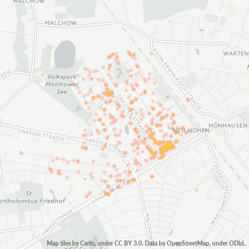 Heatmap für plz 13051