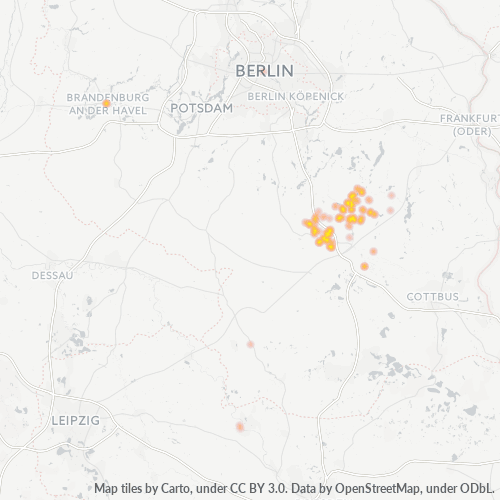 Heatmap für plz 15910