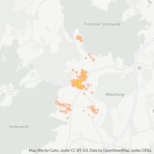 Heatmap für plz 34596