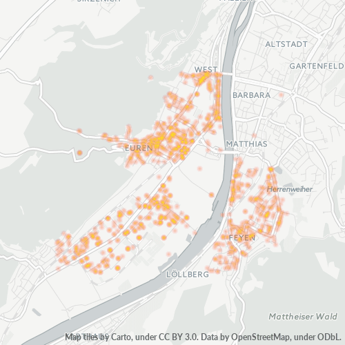 Heatmap für plz 54294