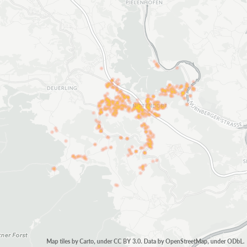 Heatmap für plz 93152