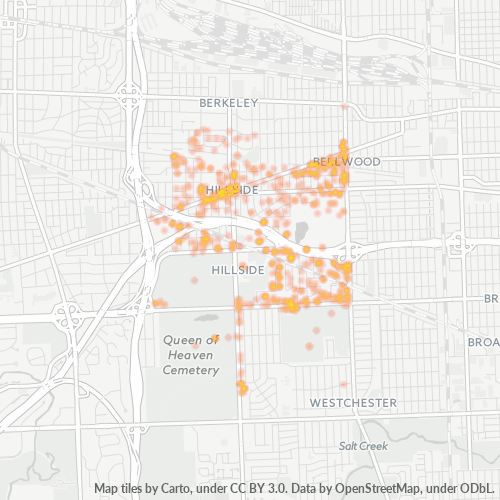 60162 Business Density Heatmap