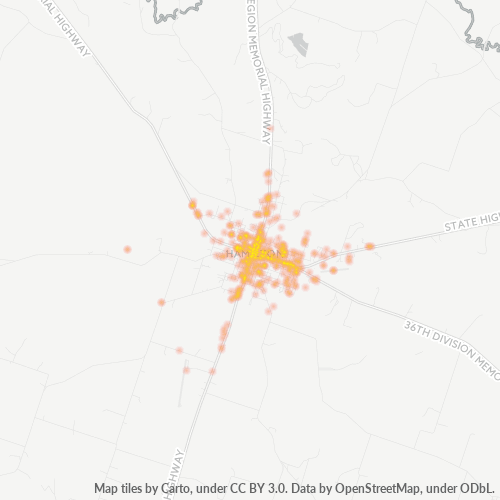 76531 Business Density Heatmap