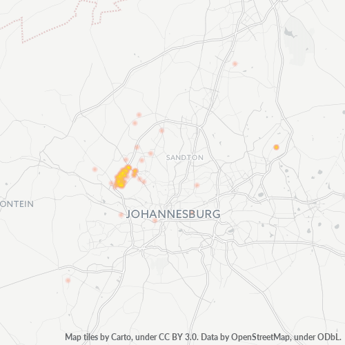 2030 Hittekaart vir Besigheidsdigtheid