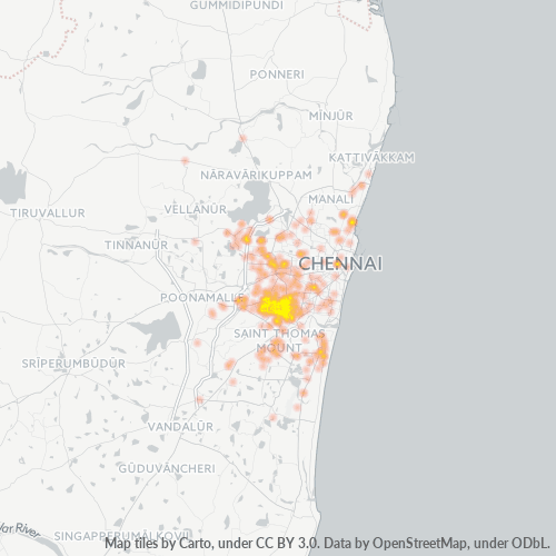 600083 Business Density Heatmap