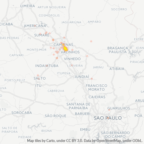 13044-000 Heatmap de Densidade da Empresa